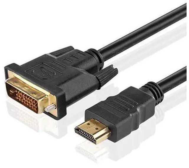 Main image of High Speed HDMI to DVI Adapter Cable 3 Feet BiDirectional HDMI to DVI DVI to HDMI Converter Male to Male Connector Wire Cord Supports HD Video 1080P HDTV