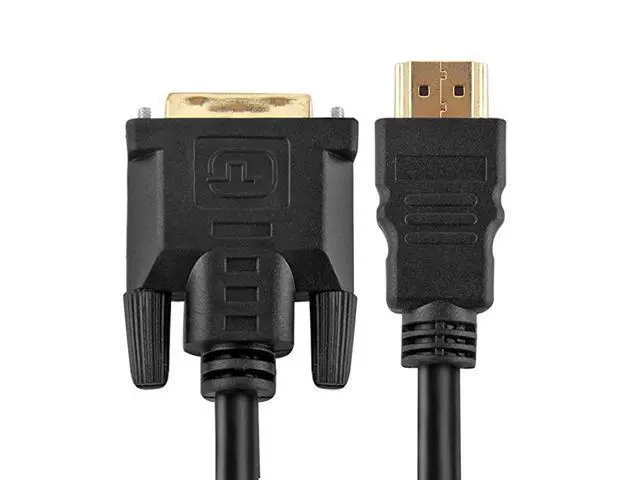 Alt view image 4 of 4 - High Speed HDMI to DVI Adapter Cable 3 Feet BiDirectional HDMI to DVI DVI to HDMI Converter Male to Male Connector Wire Cord Supports HD Video 1080P HDTV