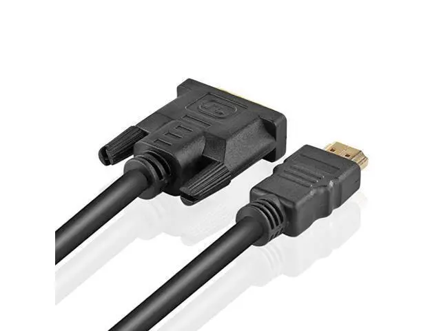 Alt view image 2 of 4 - High Speed HDMI to DVI Adapter Cable 3 Feet BiDirectional HDMI to DVI DVI to HDMI Converter Male to Male Connector Wire Cord Supports HD Video 1080P HDTV