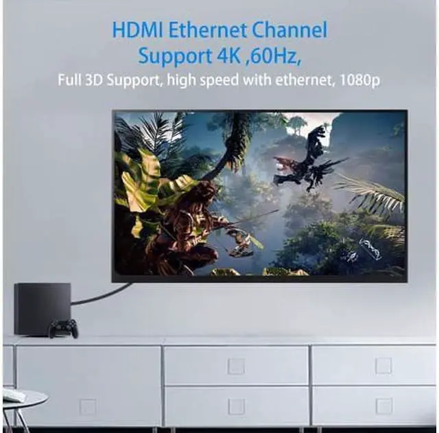 Alt view image 7 of 7 - Duttek Mini HDMI to Standard HDMI Cable HDMI to Mini HDMI Cable Ultra-Thin Down Angled 90 Degree Mini HDMI Male to HDMI Male Cable Support 4K Ultra HD 1080p 3D(HDMI 2.0) (15cm/6 inch)