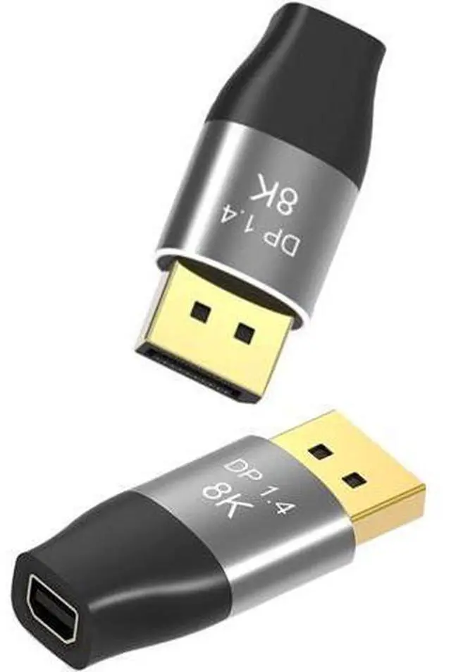 Alt view image 13 of 14 - Displayport to Mini DisplayPort 8K Adapter 2-Pack, BolAAzuL Displayport 1.4 Cable Adapter Bi-Directional MDP to DP/DP Male to Mini DP Female Extender Converter 8K(76804320)@60Hz,4K@144Hz,2K@165Hz