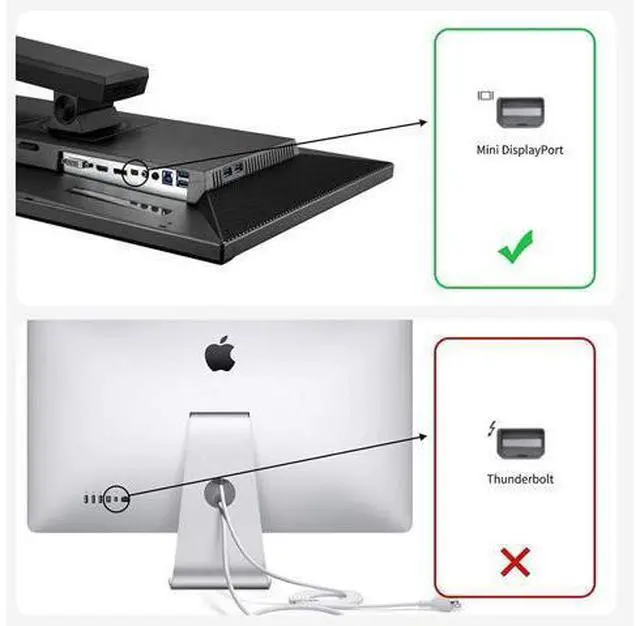 Alt view image 12 of 14 - Displayport to Mini DisplayPort 8K Adapter 2-Pack, BolAAzuL Displayport 1.4 Cable Adapter Bi-Directional MDP to DP/DP Male to Mini DP Female Extender Converter 8K(76804320)@60Hz,4K@144Hz,2K@165Hz