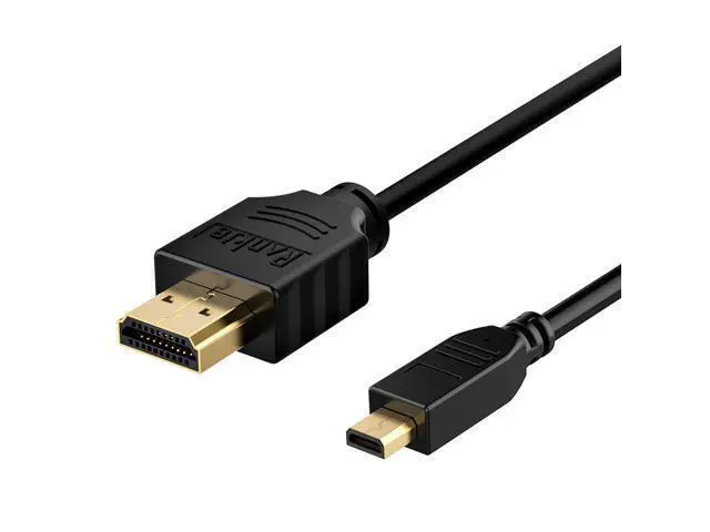 Alt view image 2 of 7 - Micro HDMI to HDMI Cable, Rankie High-Speed HDMI to Micro HDMI HDTV Cable - 6FT Supports Ethernet, 3D, 4K and Audio Return