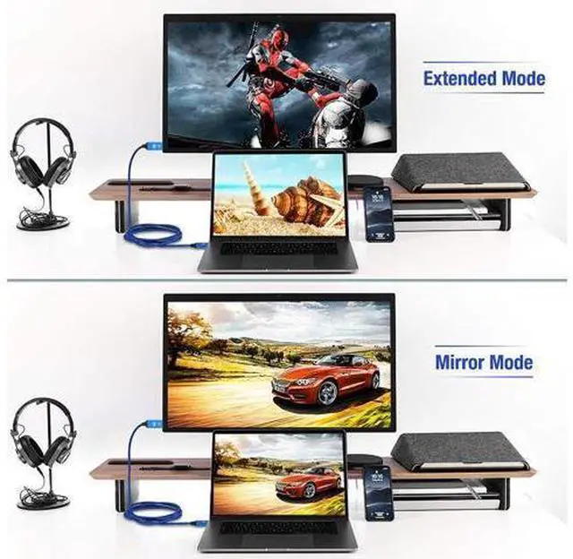 Alt view image 7 of 7 - DisplayPort Cable 4K DP Cable Nylon Braided -(4K@60Hz 2K@144Hz) Display Port Cable Ultra High Speed DisplayPort to DisplayPort Cable 6.6ft for Laptop PC TV etc- Gaming Monitor Cable(Blue)