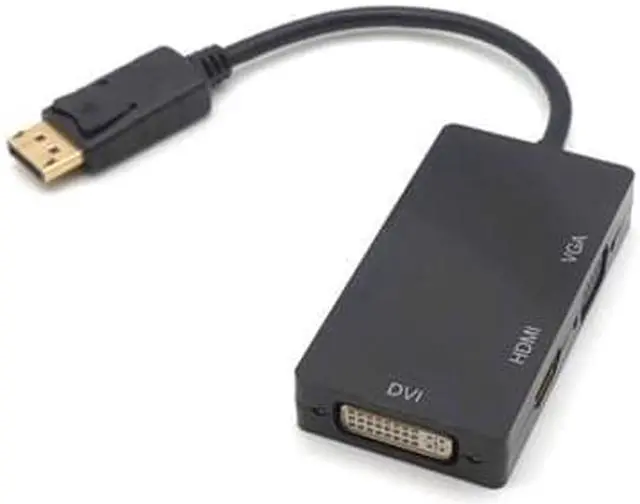 Alt view image 2 of 7 - 3 in 1 DisplayPort DP To HDMI DVI VGA Adapter Cable 1080P Display Port Converter Connector For PC Projector Laptop HDTV