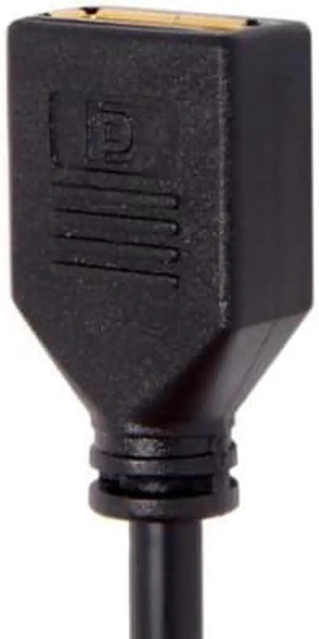 Alt view image 2 of 7 - SM Right Angled Mini DP DisplayPort 90 Degree to DisplayPort Female Cable for Displays Monitors