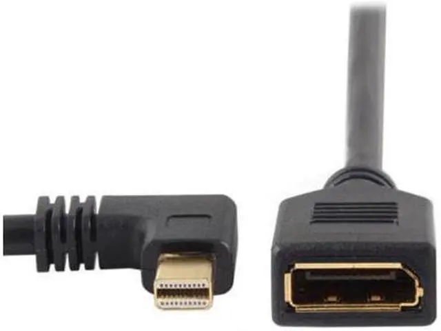 Main image of SM Right Angled Mini DP DisplayPort 90 Degree to DisplayPort Female Cable for Displays Monitors