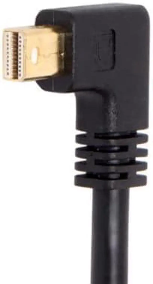 Alt view image 3 of 7 - SM Right Angled Mini DP DisplayPort 90 Degree to DisplayPort Female Cable for Displays Monitors