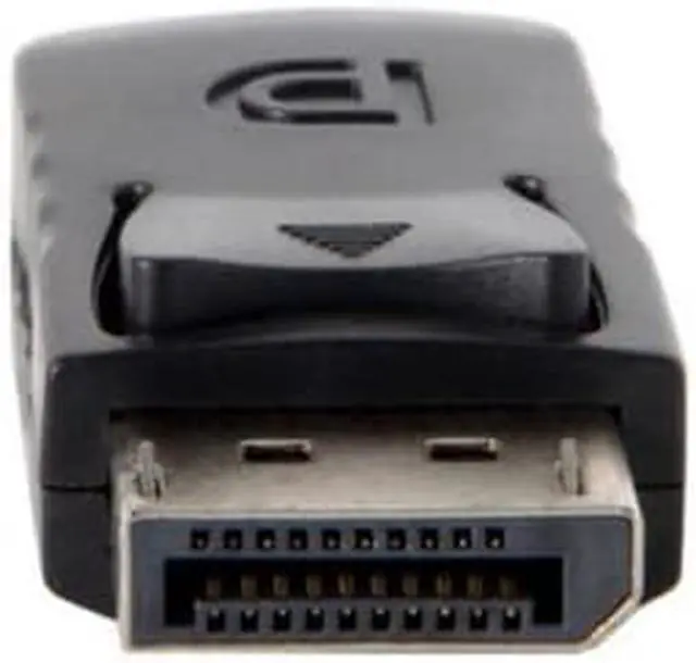 Alt view image 2 of 4 - Black DP DisplayPort Male to Mini DP DisplayPort Female Adapter for Displays HDTV Monitor DP-052-BK
