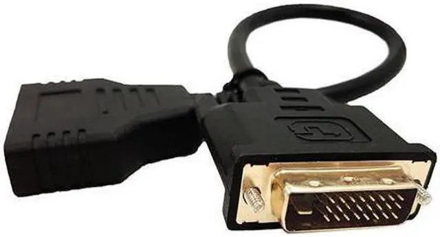 Alt view image 2 of 6 - DVI to HDMI CableSinLoon Gold-Plated DVI Male 24 1 Pin to Dual Hdmi Female 1080p Hdmi Video Converter Adapter Splitter Cable