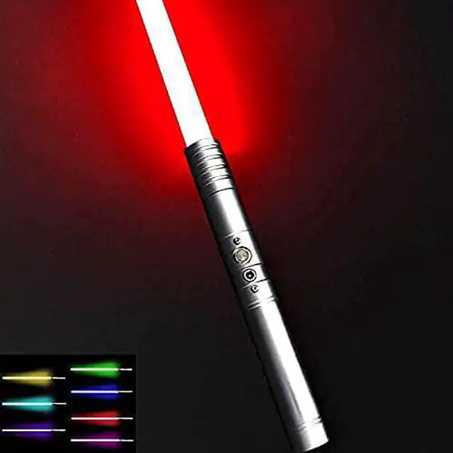 Main image of Lightsaber, Children's Toy Sword With Metal Handle, 7-Color LED Light, Lightsaber Toy For Boys or Adults SilverHandle