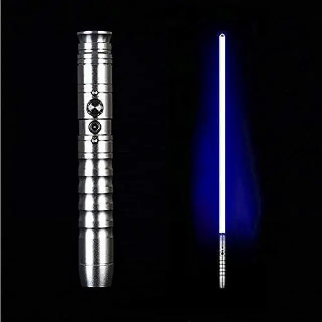 Main image of Lightsaber Jedi Sith Aluminum Hilt Changing Led Light Saber Support Heavy Dueling for Adult SilverHandle-blueLight