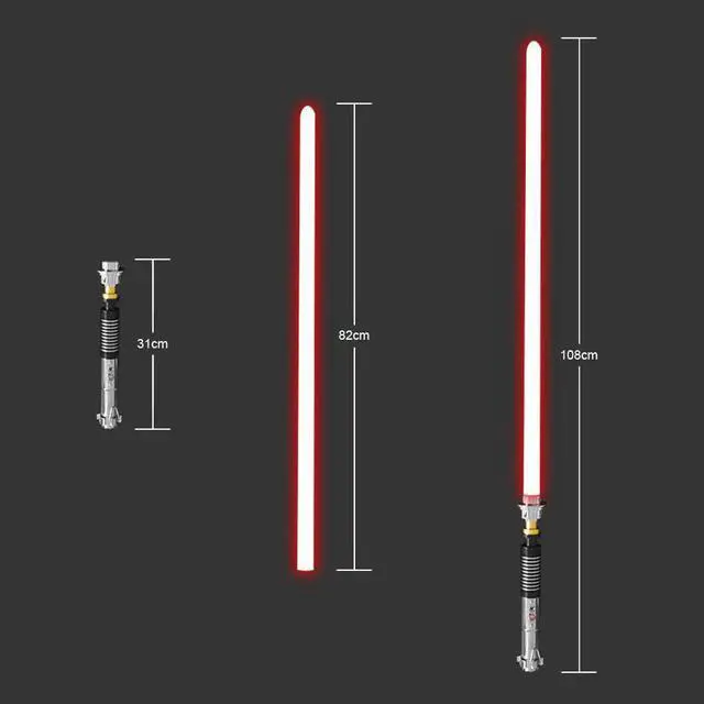Alt view image 5 of 6 - Lightsaber RGB LED Light Saber,Force FX Metal Aluminum Hilt Heavy Dueling Blaster Sound Pruple