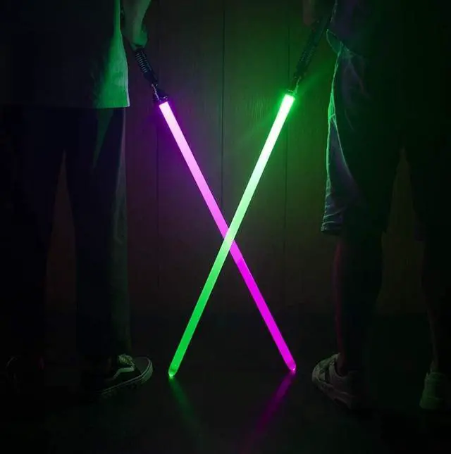Alt view image 6 of 6 - Lightsaber RGB LED Light Saber,Force FX Metal Aluminum Hilt Heavy Dueling Blaster Sound Pruple