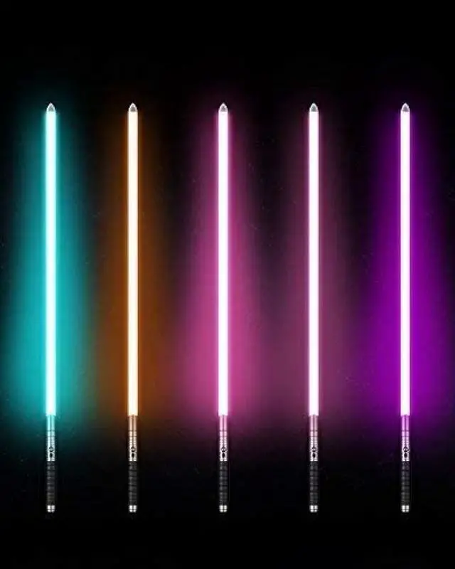 Alt view image 4 of 7 - RGB 11 Colors Changeable Metal Hilt Light Saber with 3 Mode Sound Force FX Dueling Lightsaber GunColorHilt