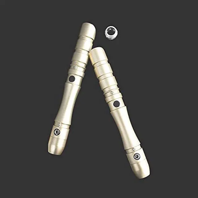 Alt view image 5 of 7 - Classic Lightsaber Black Series RGB LED Light Saber Force FX Metal Aluminum Hilt, Heavy Dueling Blaster Sound 2set Gray