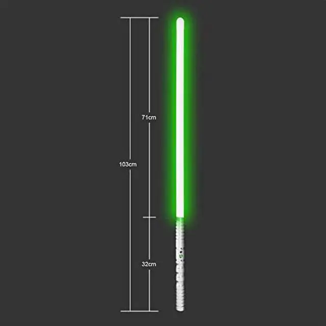 Alt view image 4 of 7 - Dueling Light Saber,Black Series Lightsaber, String Effect,with 3 Realistic Blaster Sound Mode and Flashes,USB Charging,Detachable SilverHilt