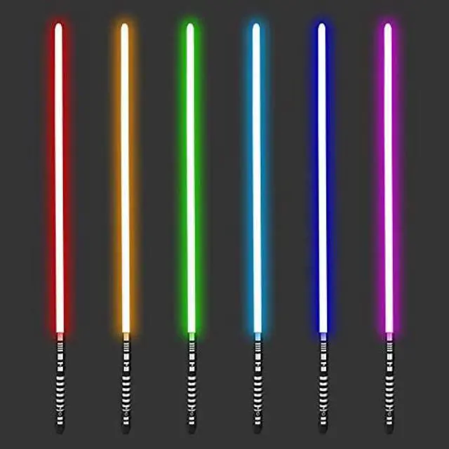 Alt view image 7 of 7 - Lightsaber RGB 16 Colors Changing Metal Aluminum Hilt, Ghost Premium Force FX Black Series Light Saber with 3 Mode Sound,Support Real Heavy Dueling Setof2