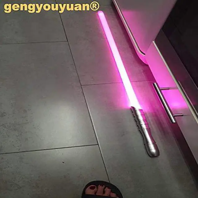 Alt view image 3 of 4 - Rechargeable Metal Lightsaber, Detachable Blade, Bright Sound And Led Light BlackHandle---redLight