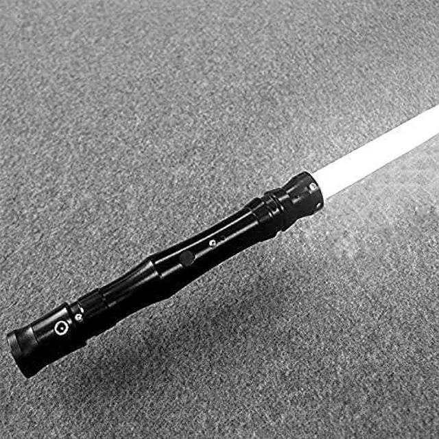 Alt view image 2 of 4 - Rechargeable Metal Lightsaber, Detachable Blade, Bright Sound And Led Light BlackHandle---redLight