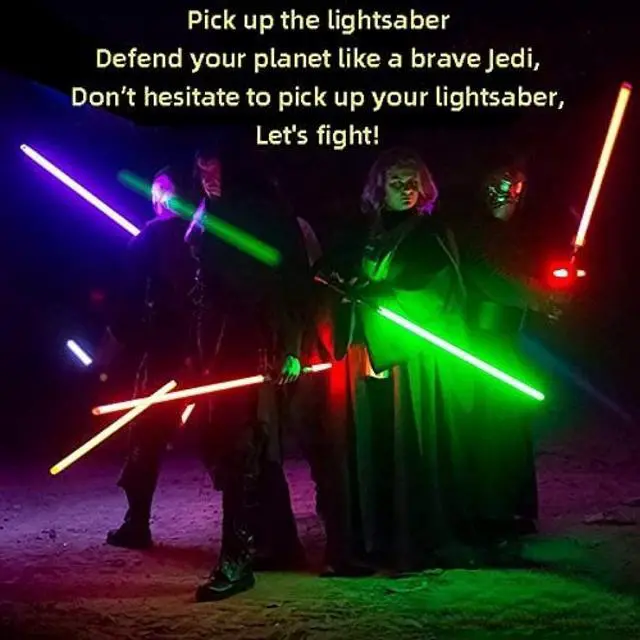 Alt view image 8 of 8 - luminous sound toy gift cosplay toy lightsaber RGB color change