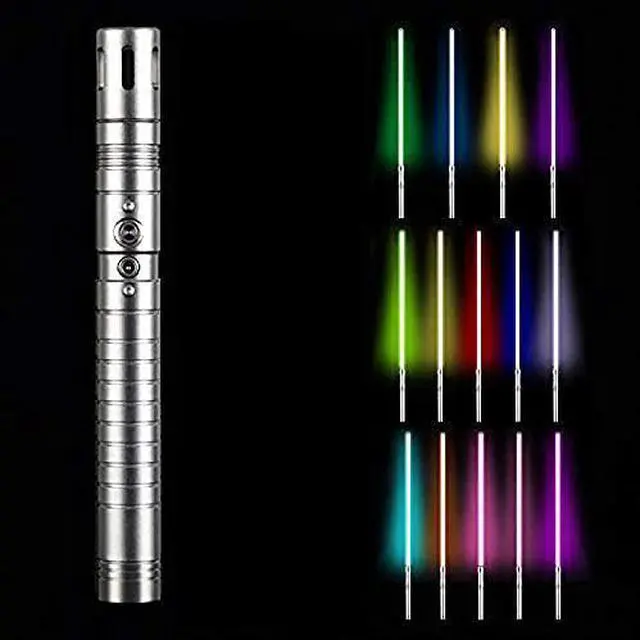 Alt view image 2 of 2 - Light Sabers Adult Lightsaber Darth Maul Force Fx Sound Of Metal Sabre Real Neo Pixel Sabres Dueling Anakin SilverGrayHandle