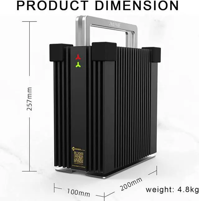 Alt view image 3 of 7 - New JASMINER  X4 BRICK ETH/ETC Miner Hashrate 65 MH/s and Power consumption 30 W.