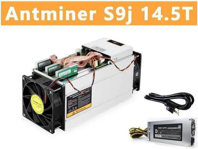 Main image of ANTMINER S9j 14.5TH/s ( Including110V-220V PSU and US Power Cord Included ) Bitcoin Miner BTC Mining Machine ASIC Miner Superior to BITMAIN ANTMINER L3 L7 S9 S11 S17 S19 T17 E9