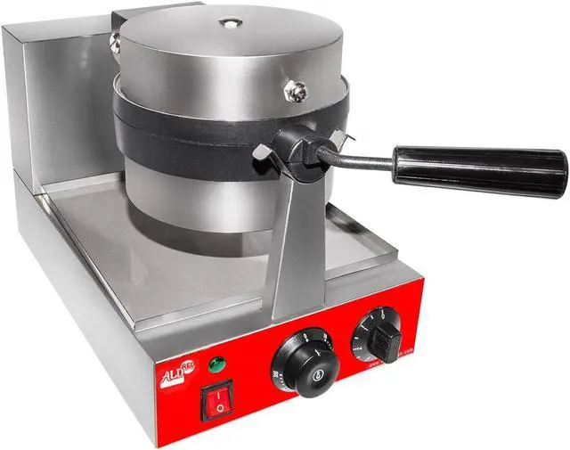 Alt view image 2 of 7 - AR-HWB1A Belgian Waffle Maker Commercial | Waffle Iron with 360° Rotating Mechanism | Stainless Steel