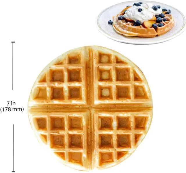 Alt view image 4 of 7 - AR-HWB1A Belgian Waffle Maker Commercial | Waffle Iron with 360° Rotating Mechanism | Stainless Steel