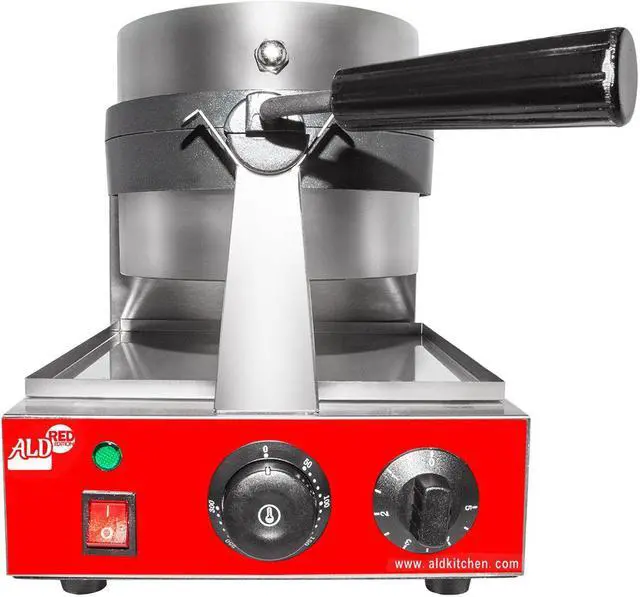 Alt view image 6 of 7 - AR-HWB1A Belgian Waffle Maker Commercial | Waffle Iron with 360° Rotating Mechanism | Stainless Steel