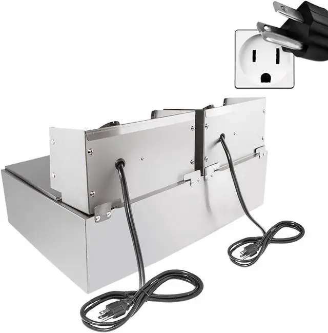Alt view image 5 of 7 - AR-HEF82 Double Deep Fryer | 2-Basket Electric Fryer for Commercial Use | Stainless Steel | 12 L Capacity