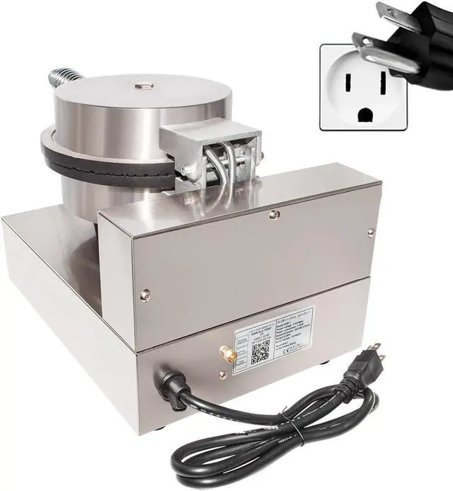 Alt view image 4 of 7 - AR-HCB1 Waffle Cone Maker | Commercial Waffle Roll Maker | Nonstick Coating| Stainless Steel | 1.2kW