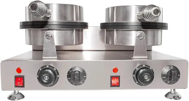 Alt view image 5 of 7 - AP-603 Waffle Cone Maker | Commercial Double Waffle Roll Maker | Stainless Steel | Nonstick Coating | 2kW