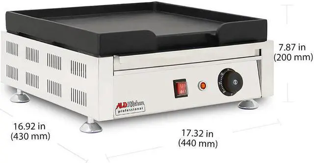 Alt view image 2 of 7 - AP-445 Electric Griddle | Teppanyaki Grill with Nonstick Coating