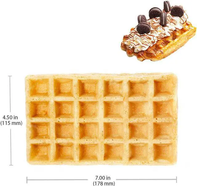 Alt view image 2 of 7 - AP-455 Waffle Maker with Nonstick Coating | Swing Type Belgian Waffle Iron | 2 Square-Shaped Waffles