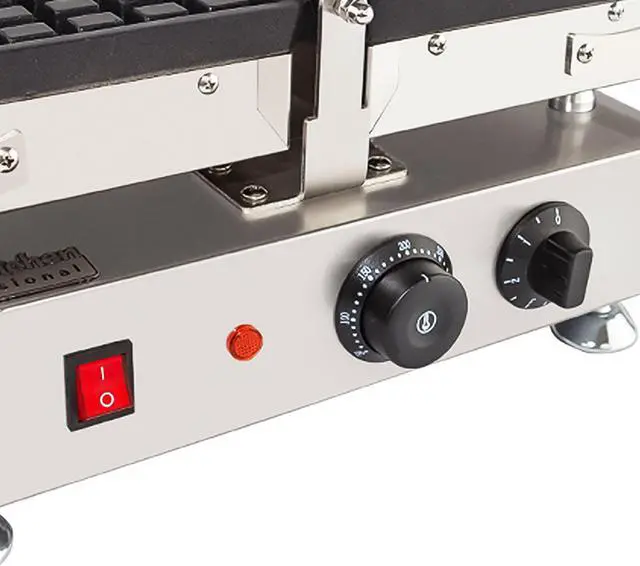 Alt view image 4 of 7 - AP-455 Waffle Maker with Nonstick Coating | Swing Type Belgian Waffle Iron | 2 Square-Shaped Waffles