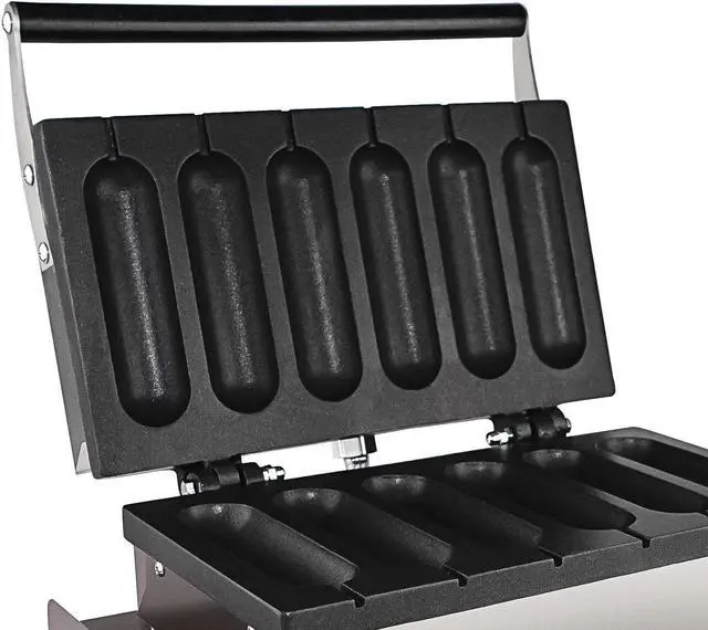 Alt view image 5 of 7 - AP-528 Corn Dog Maker Commercial | 6 Waffles on Sticks | Nonstick