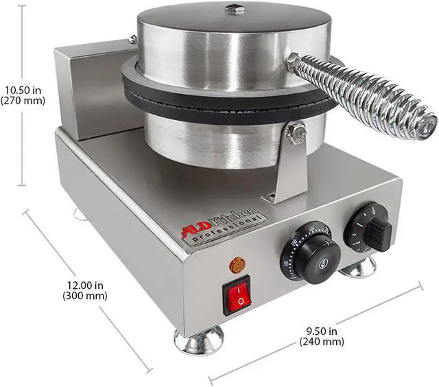 Alt view image 2 of 7 - AP-600 Waffle Cone Maker | Commercial Ice Cream Cone Maker | Stainless Steel | Nonstick | Manual Control