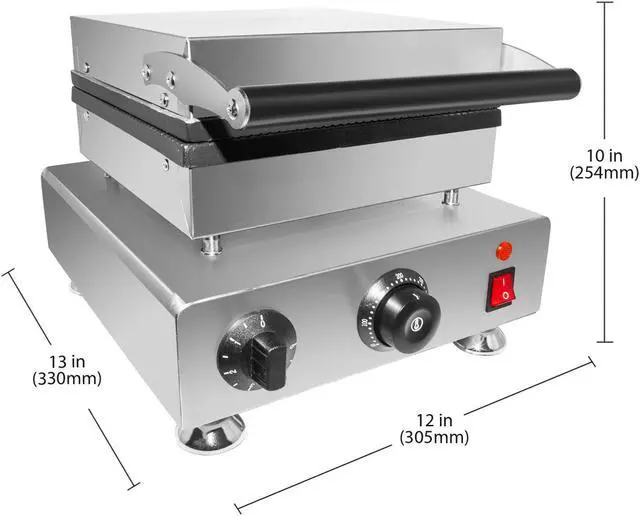 Alt view image 2 of 7 - AP-517 Square Waffle Cone Maker | Ice Cream Cone Waffle Iron | Nonstick