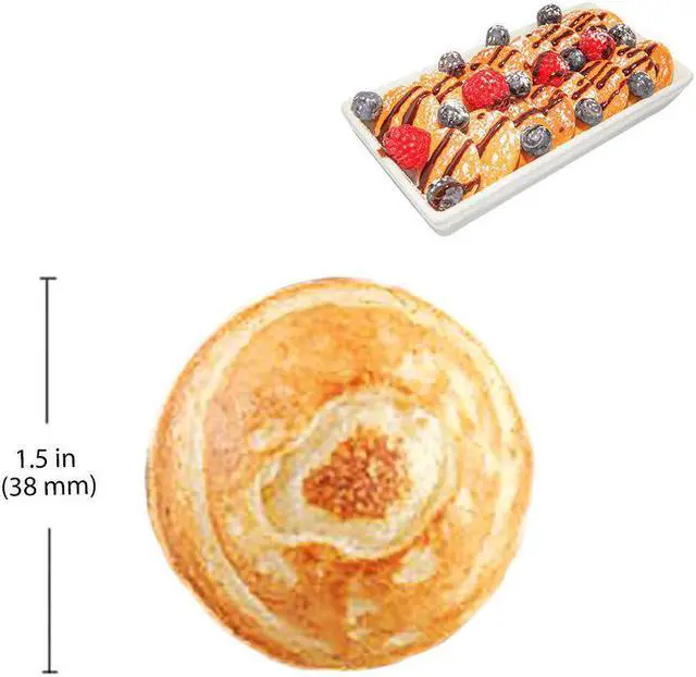 Alt view image 3 of 7 - AP-541 Poffertjes Maker | Round Electric Poffertjes Pan | Stainless Steel | 50+ Round-Shape Dutch Pancakes