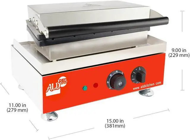 Alt view image 2 of 7 - AR-118D Waffle Stick Maker | 6 Tree Waffles on a Stick | Stick Waffle Maker | Stainless Steel