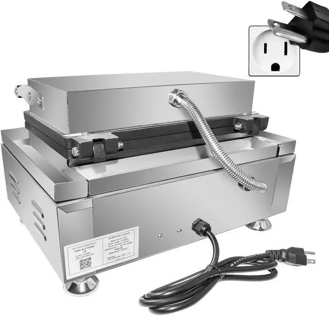 Alt view image 4 of 7 - AR-118D Waffle Stick Maker | 6 Tree Waffles on a Stick | Stick Waffle Maker | Stainless Steel