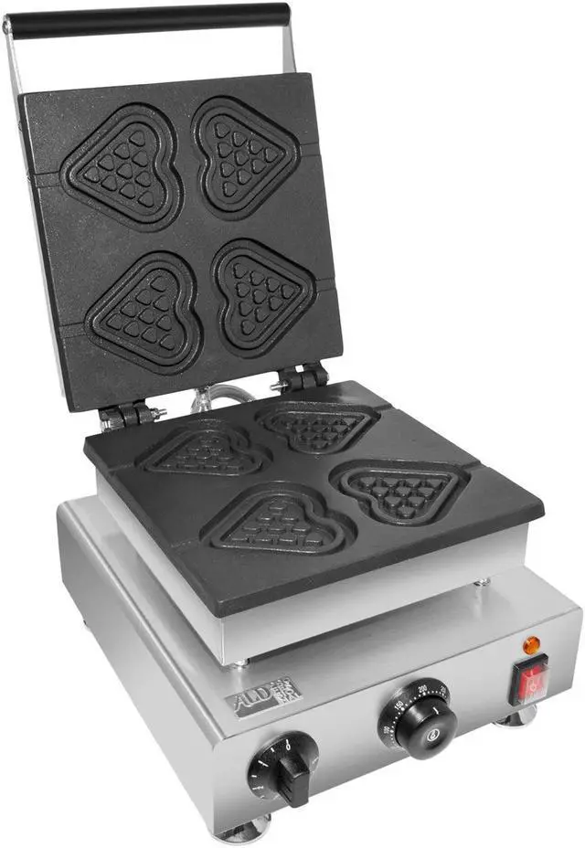 Alt view image 5 of 7 - ALDKitchen Heart Waffle Maker | Heart-Shaped Waffles on a Stick | 4 Pcs | 110V