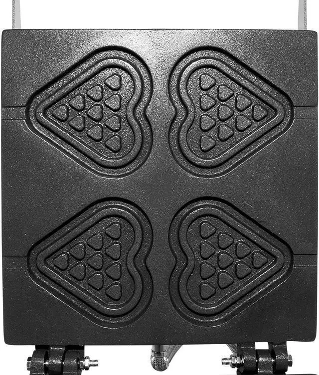 Alt view image 6 of 7 - ALDKitchen Heart Waffle Maker | Heart-Shaped Waffles on a Stick | 4 Pcs | 110V