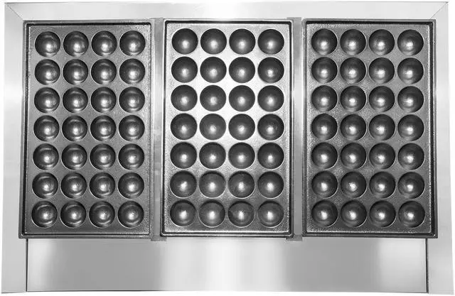 Alt view image 6 of 7 - A-T608 Takoyaki Grill with Three Plates | Electric Takoyaki Machine | 84 Pcs | Nonstick | Stainless Steel