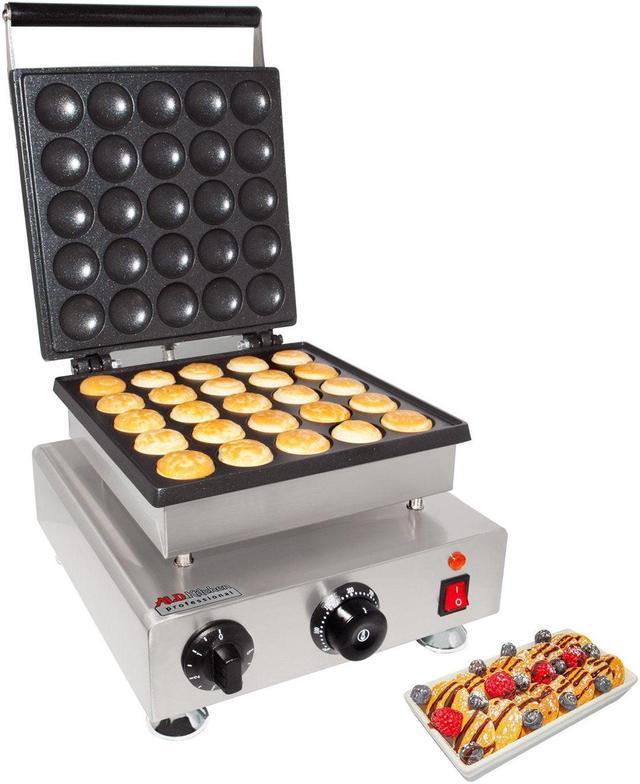 AP-550 Poffertjes Maker, Electric Mini Dutch Pancake Maker, 25 PCS, Stainless Steel