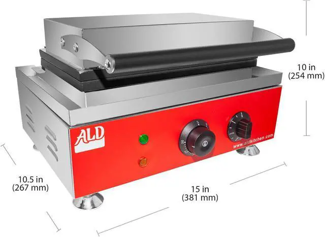 Alt view image 2 of 7 - AR-226 Taiyaki Machine Commercial | Fish Shaped Waffles Taiyaki Maker | 6 Waffles | Stainless Steel