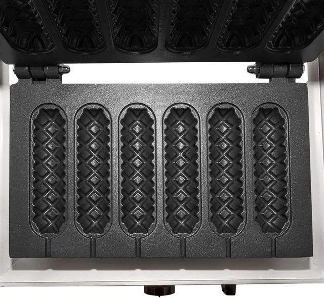 Alt view image 6 of 7 - GR-XCXX6 Corn Dog Commercial Machine | 6 Hotdog Waffles on Sticks