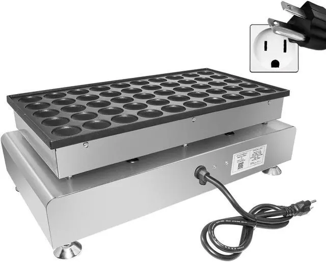 Alt view image 4 of 7 - AR-2280 Mini Dutch Pancake Maker Commercial | 50 Poffertjes | Nonstick
